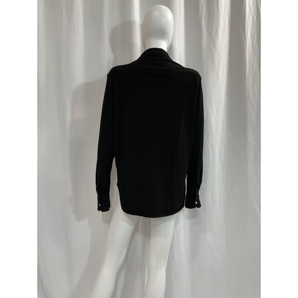 Frank & Eileen Black Knit Button Down Shirt Size XS - Picture 3 of 5